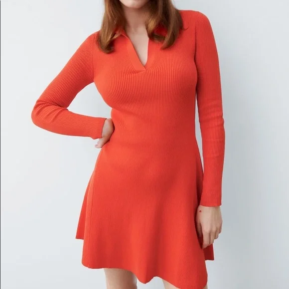 Zara Skater Knit Dress - Picture 2 of 14